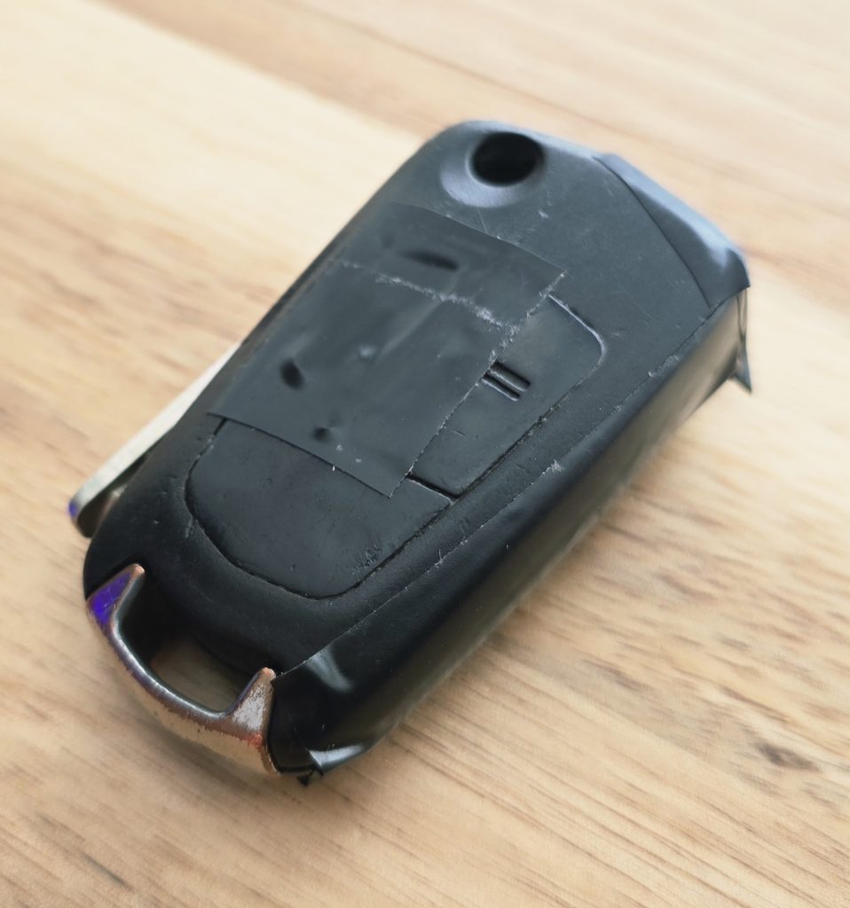 Damaged key fob