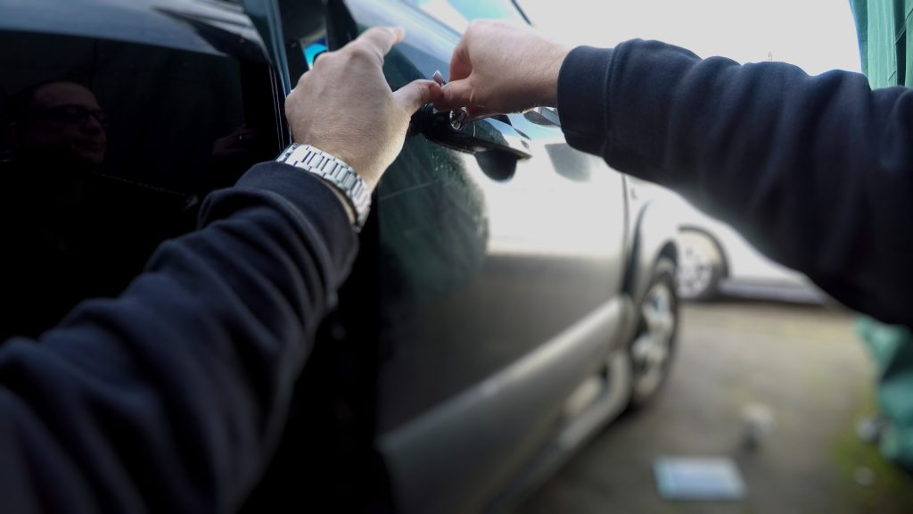 Picking a car door lock